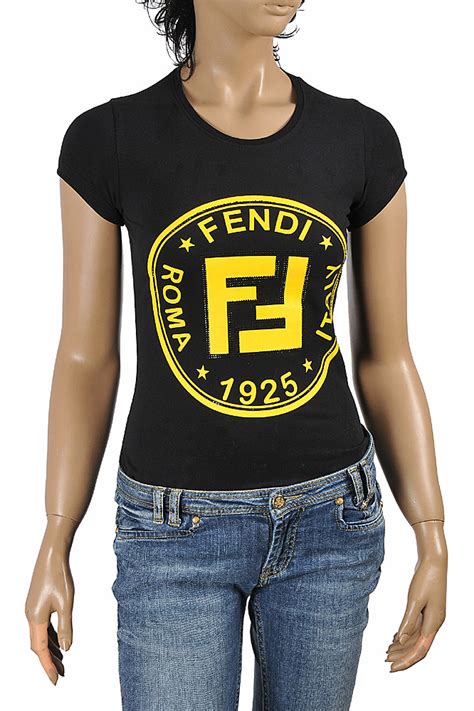 fendi womens polo shirt|fendi graphic tees.